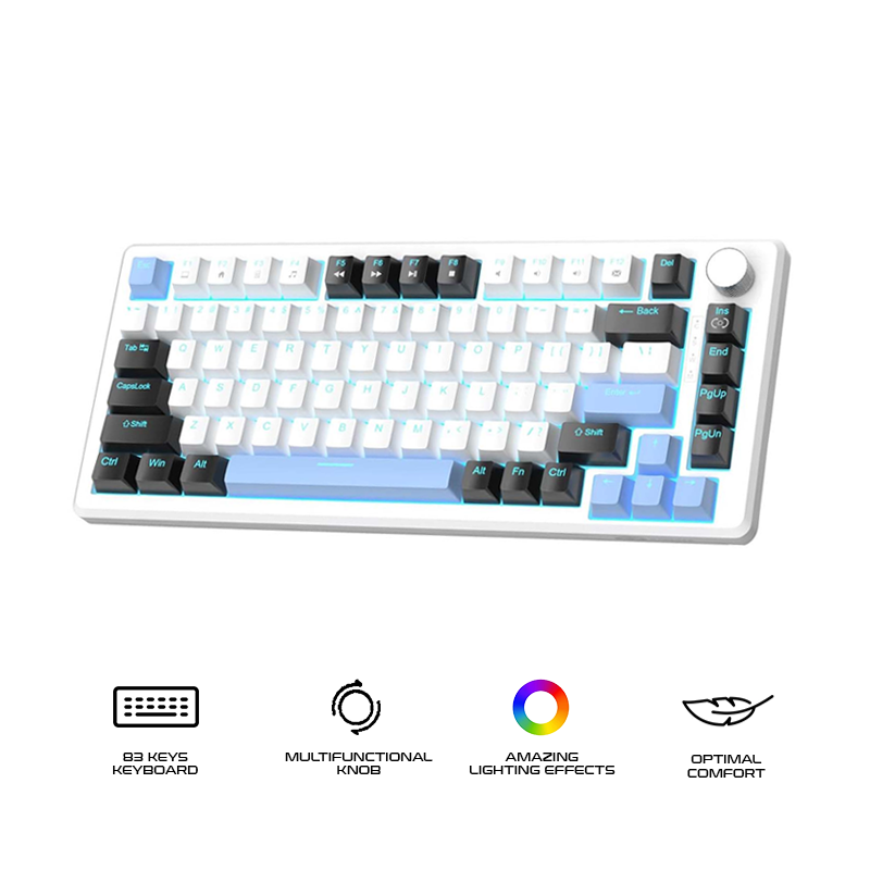Magegee MK-Star75 83-key 75% layout Wired Mechanical Keyboard