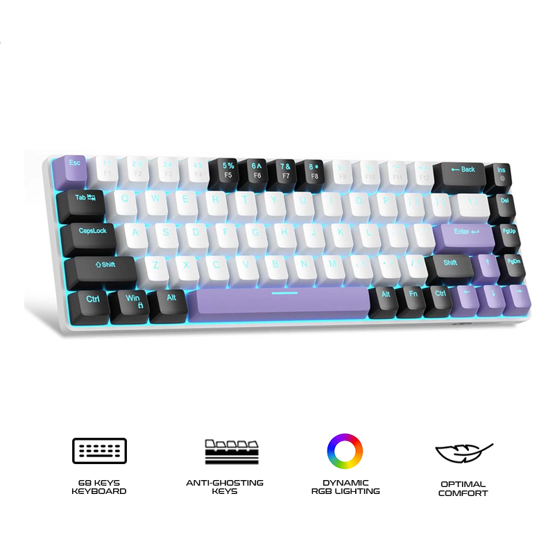 Magegee MK-BOX 68-key 65% layout Wired Mechanical Keyboard