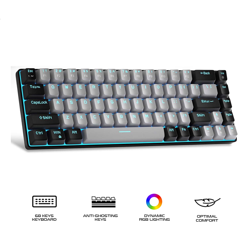 Magegee MK-BOX 68-key 65% layout Wired Mechanical Keyboard