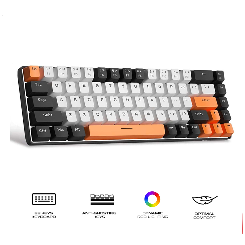 Magegee MK-BOX 68-key 65% layout Wired Mechanical Keyboard