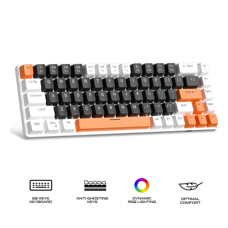 Magegee MK-BOX 68-key 65% layout Wired Mechanical Keyboard