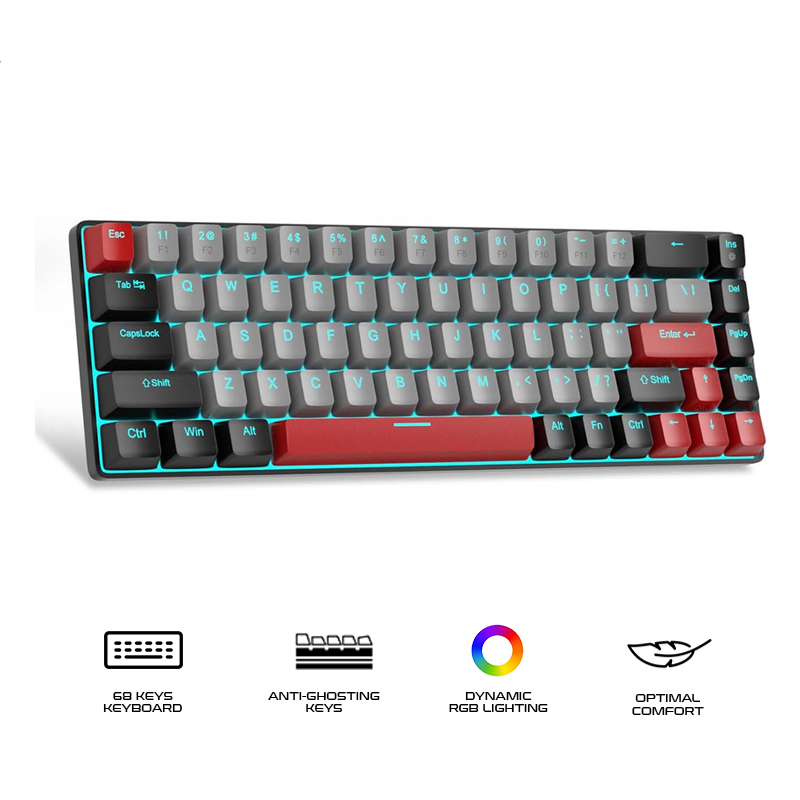 Magegee MK-BOX 68-key 65% layout Wired Mechanical Keyboard