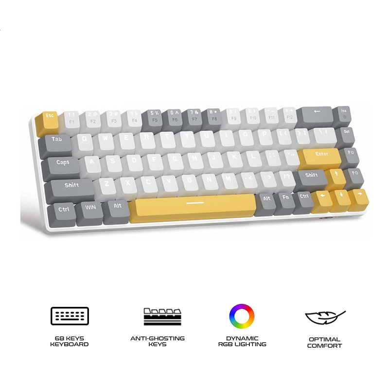 Magegee MK-BOX 68-key 65% layout Wired Mechanical Keyboard