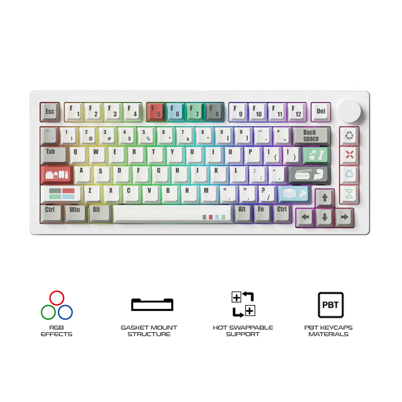 MonsGeek M1 V5 VIA Aluminum Case Multi-Mode Hot-Swappable Mechanical Keyboard