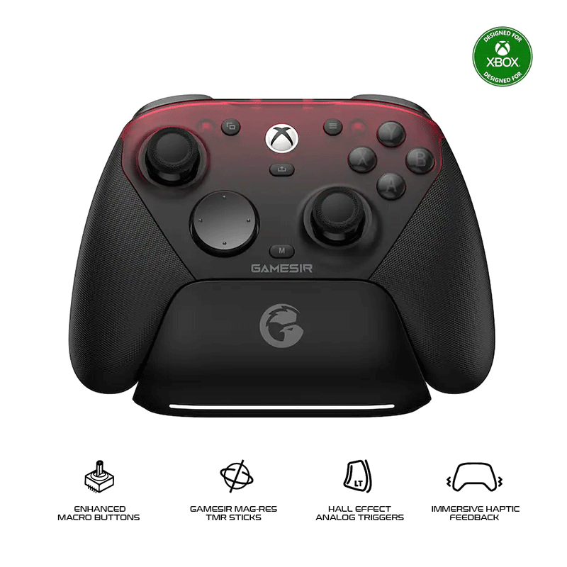 Gamesir G7 Pro 8k Wireless Tri-mode PC / Xbox / Mobile Controller (Mech White, Shadow Ember)