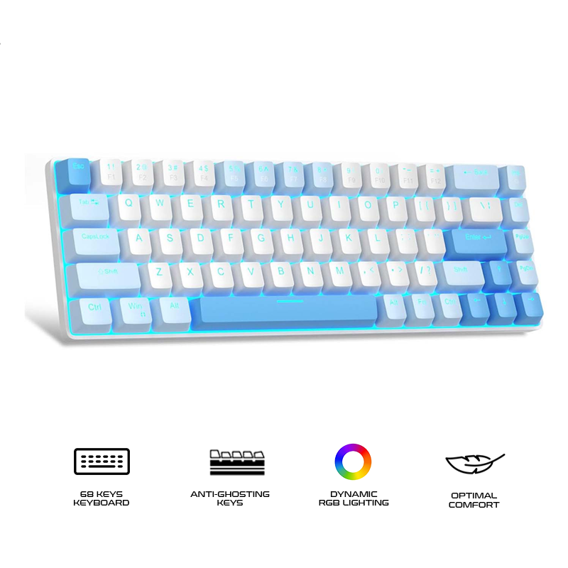 Magegee MK-BOX 68-key 65% layout Wired Mechanical Keyboard