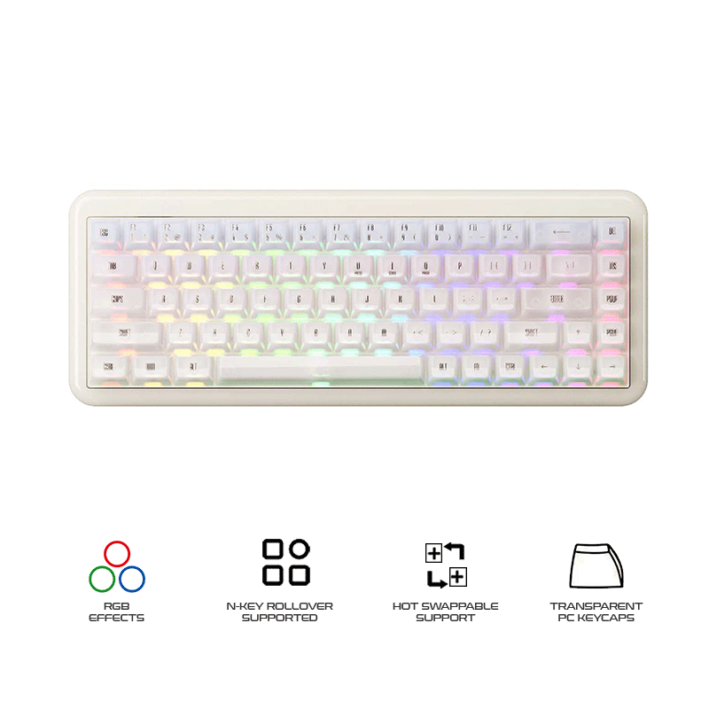 Akko YU01 Resin Case Multi-Mode Hot-Swappable Mechanical Keyboard (Piano Pro Switch Special Version)
