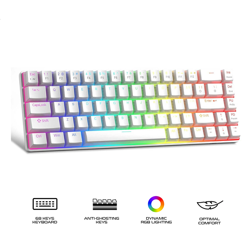 Magegee MK-BOX 68-key 65% layout Wired Mechanical Keyboard
