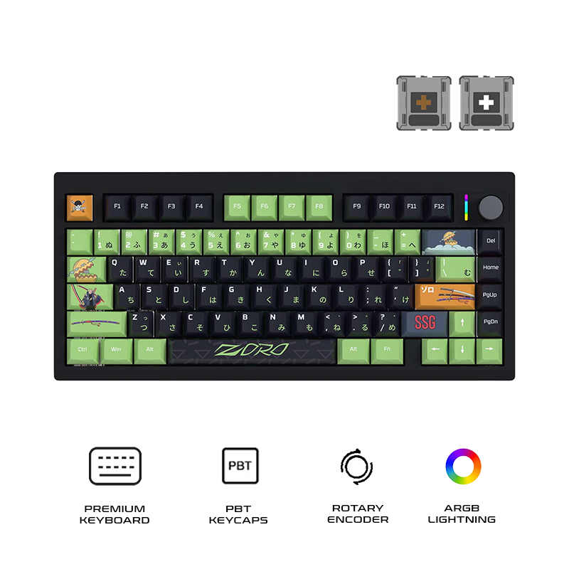 Fantech MK921 MAXFIT8 Tri-Mode Gaming Keyboard One Piece Edition Zoro