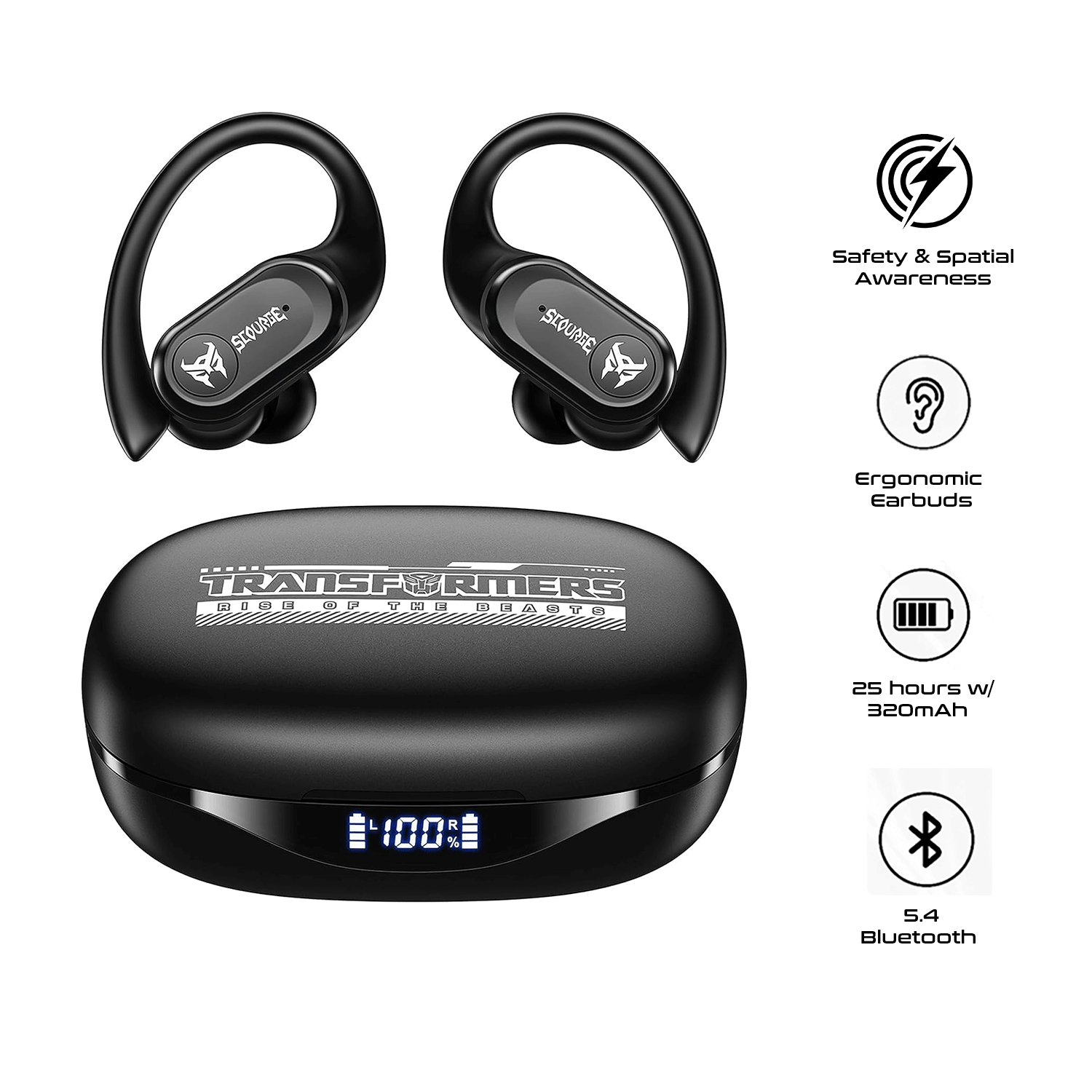 Transformers TF-T26 Pro Bluetooth Earphone HIFI - Waterproof