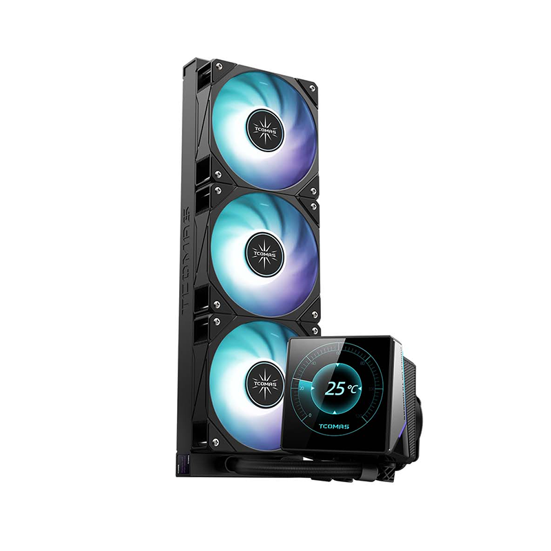 TCOMAS WG600 ARGB 360mm AIO Liquid CPU Cooler with LCD Screen