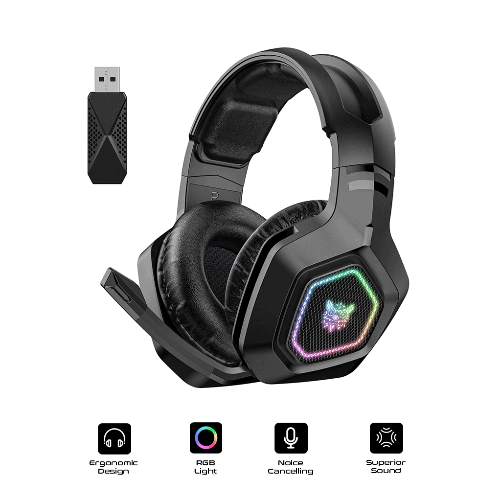 Onikuma B100 RGB Tri-Mode Gaming Headset
