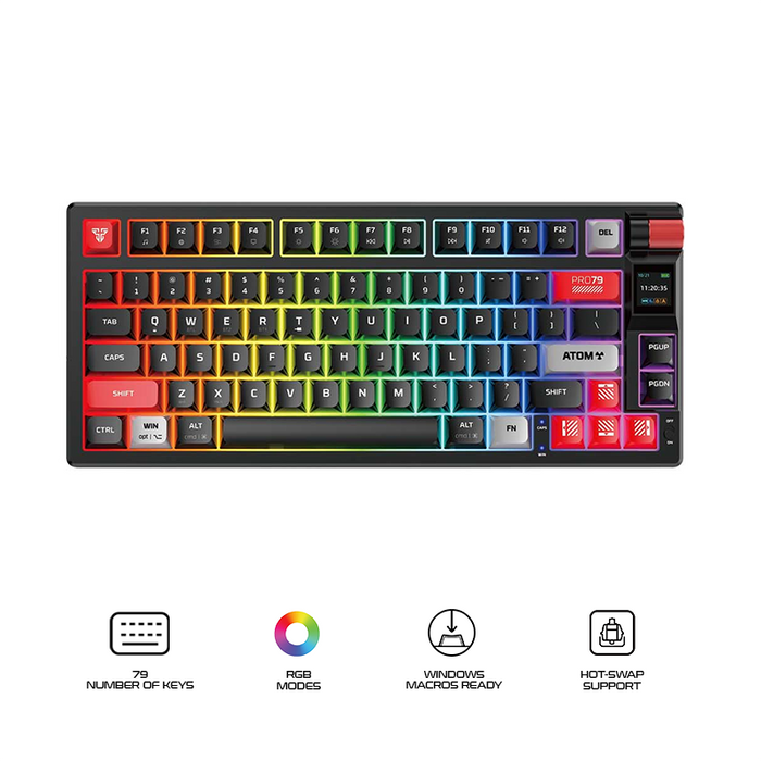 Fantech MK917 Atom Pro79 Tri-mode Wireless Gaming Keyboard