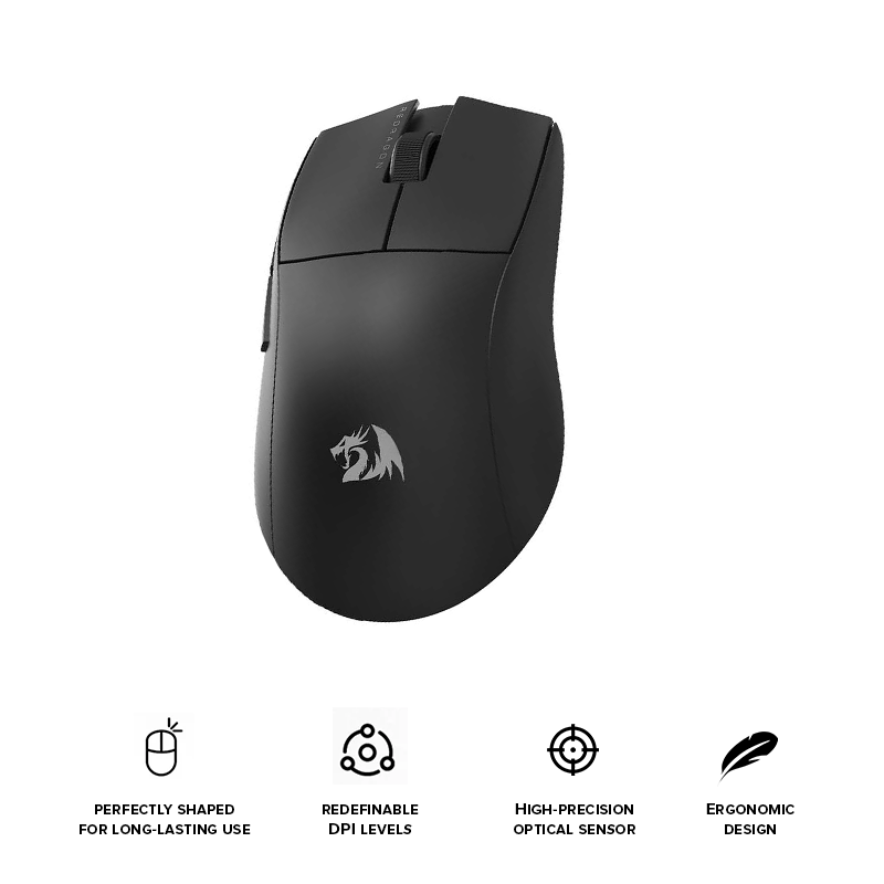 Redragon King Lite 3-Tri Mode Wireless Mouse (M916-LIT-1K)