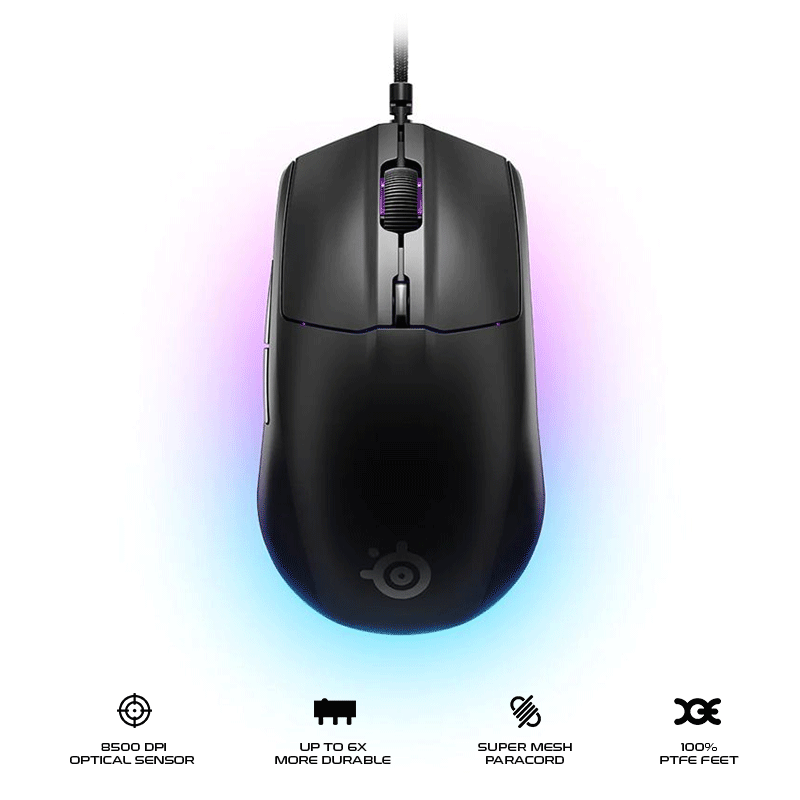 SteelSeries Rival 3 Gen 2 Lightweight Gaming Mouse