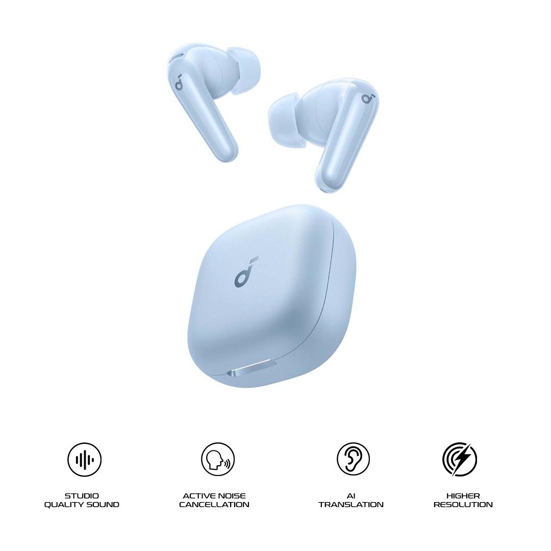 Soundcore R60i NC by Anker Adaptive Active Noise Cancellation (ANC), True Wireless Bluetooth Earbuds