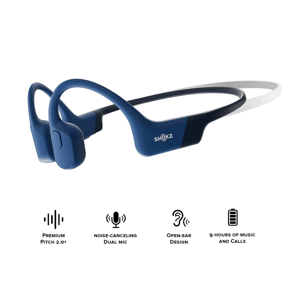 SHOKZ OpenRun (Mini) Bone Conduction Open-Ear Endurance Headphones [S803]