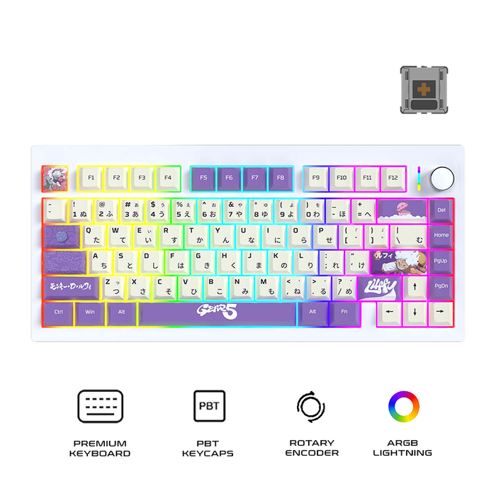 Fantech MK921 MAXFIT8 Tri-Mode Gaming Keyboard One Piece Edition Luffy Gear 5