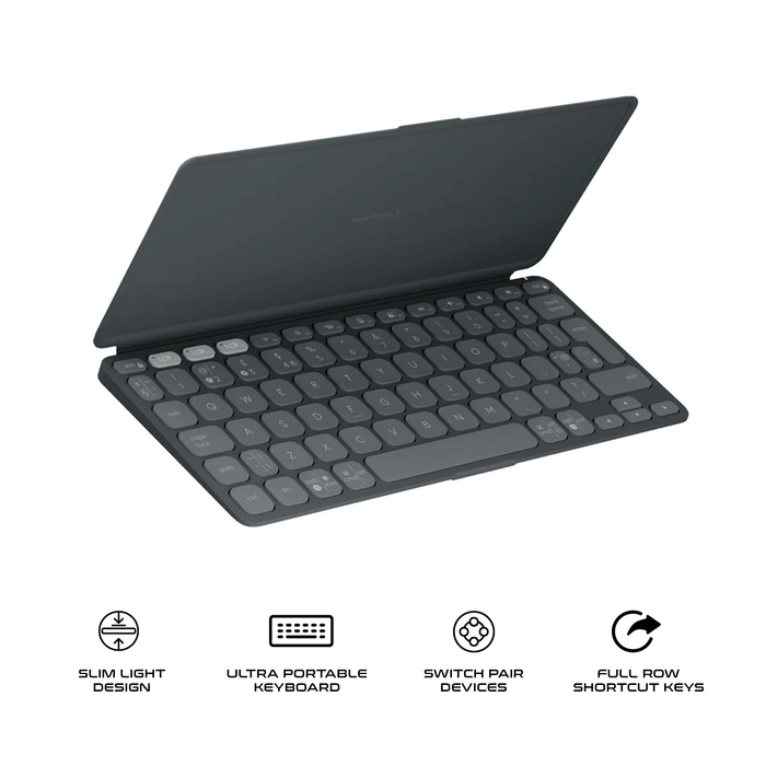 Logitech Keys-To-Go 2 Universal Ultra Portable Wireless Keyboard With Cover