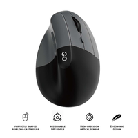 Fantech W195R Go Comfy Vertical Ergonomic Wireless Mouse