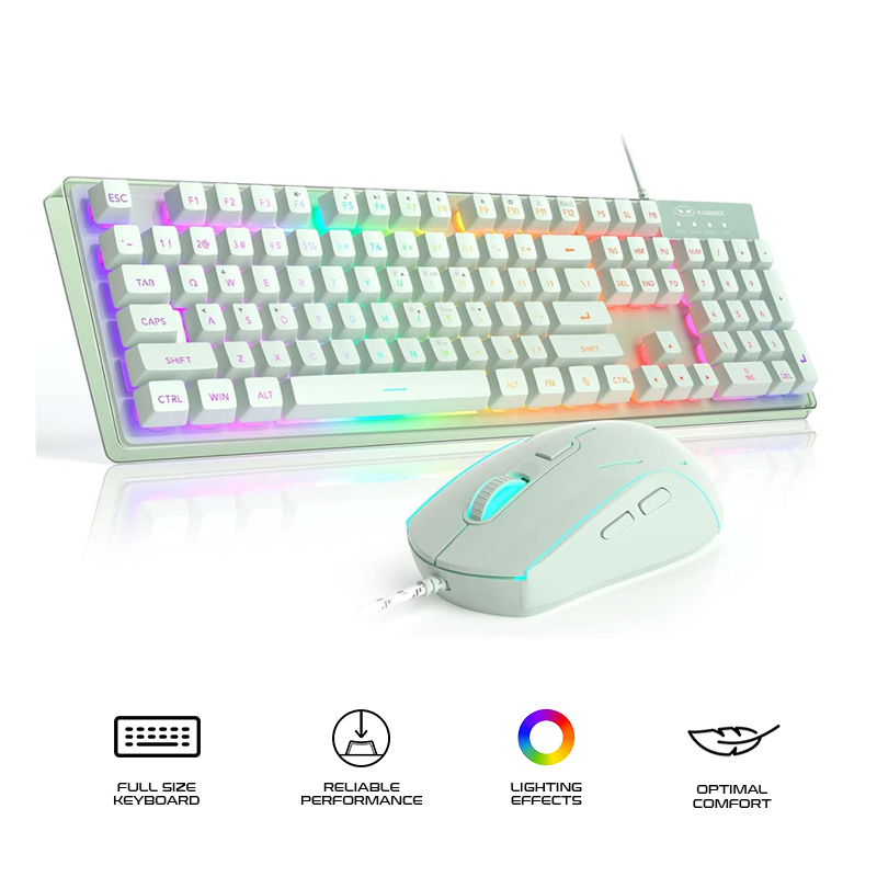 Magegee K1 Wired Membrane Keyboard & Mouse Combo RGB