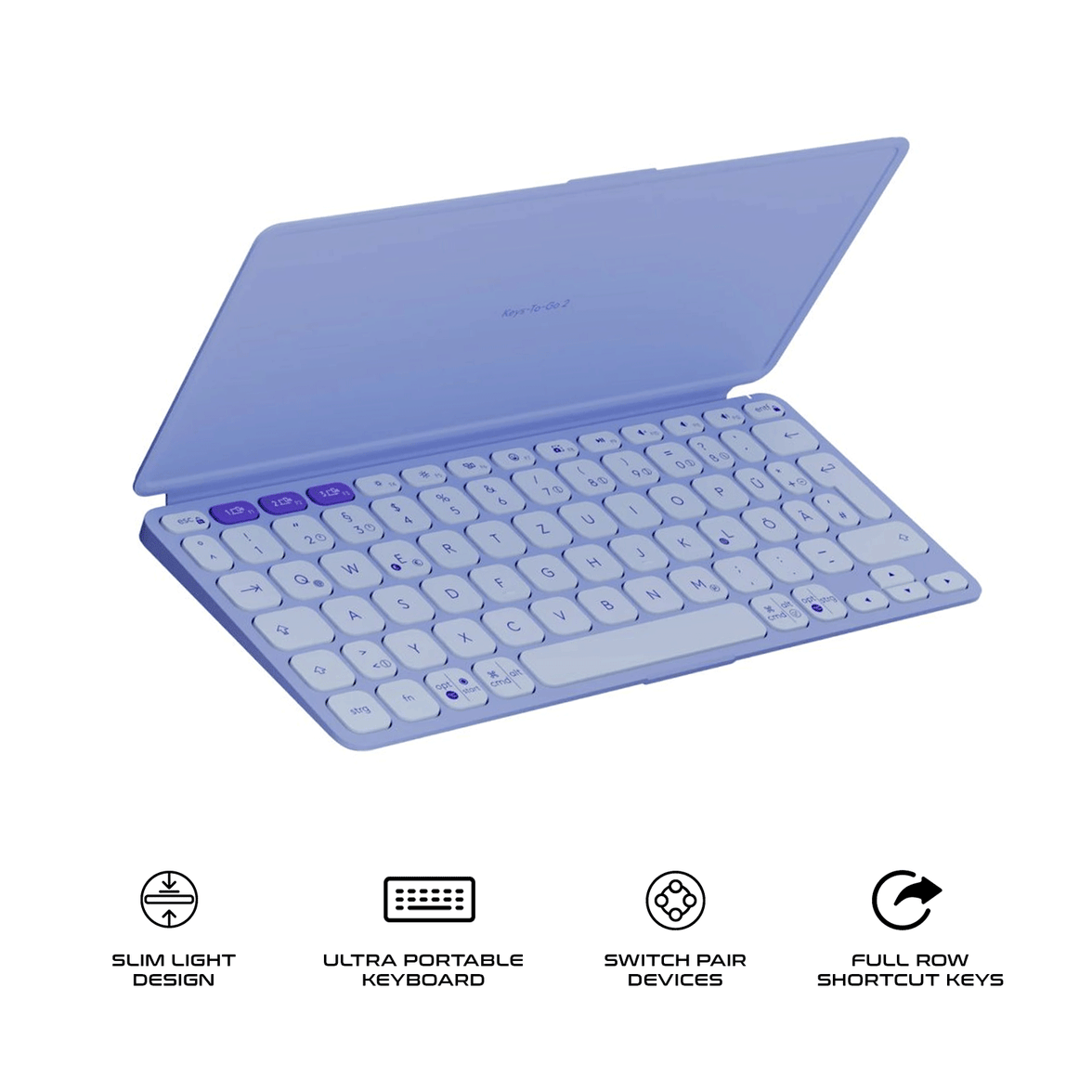 Logitech Keys-To-Go 2 Universal Ultra Portable Wireless Keyboard With Cover