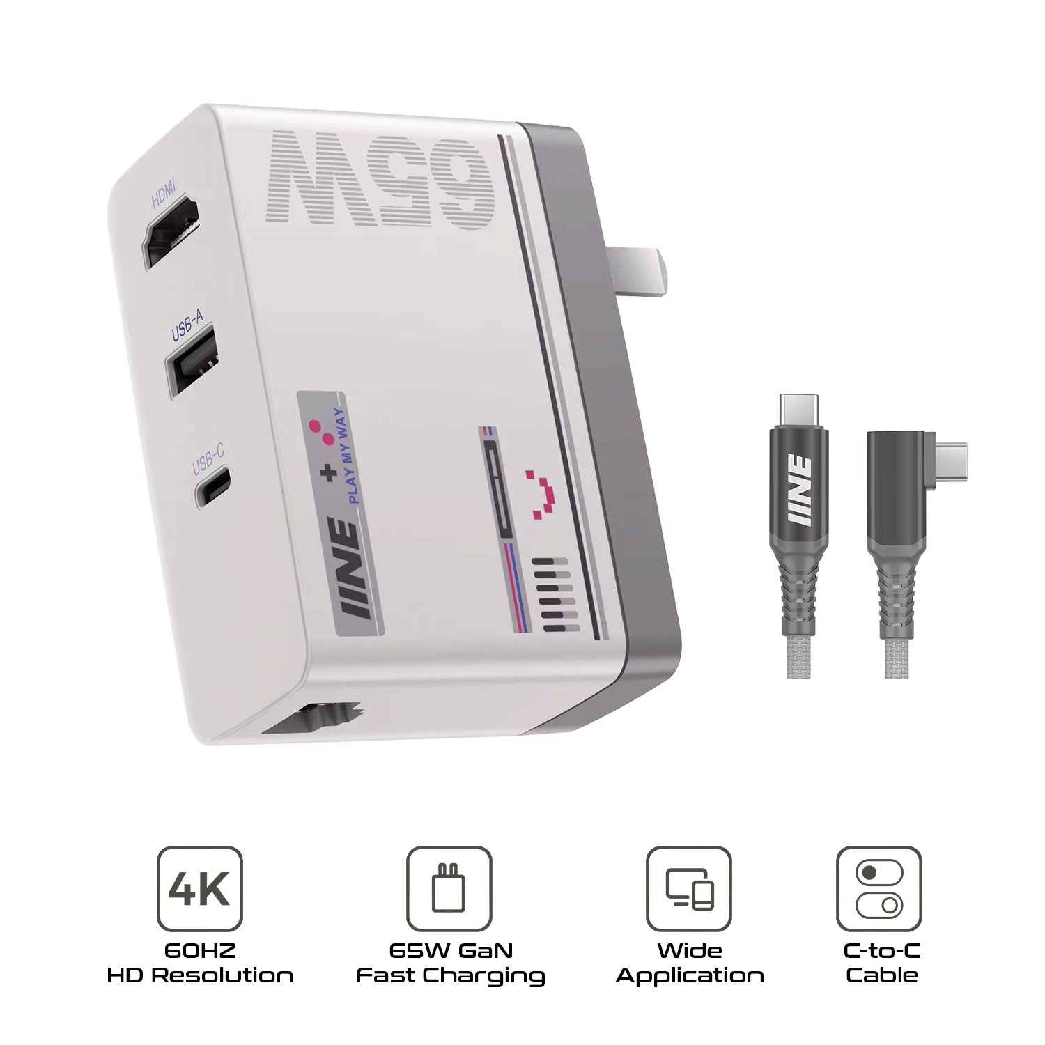 IINE 65W Charger Capture Card Video Adapter [L845] [L855]