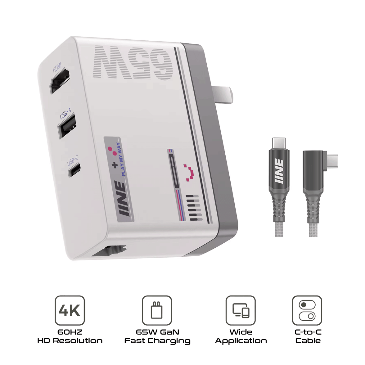 IINE 65W Charger Capture Card Video Adapter [L845] [L855]