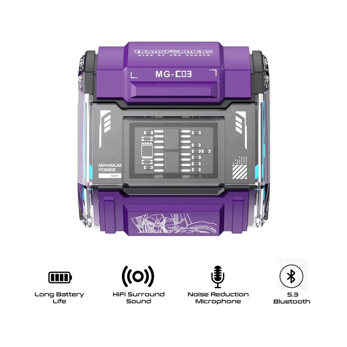 Transformers MG-C03 Wireless Earphone - Noise Reduction HiFi