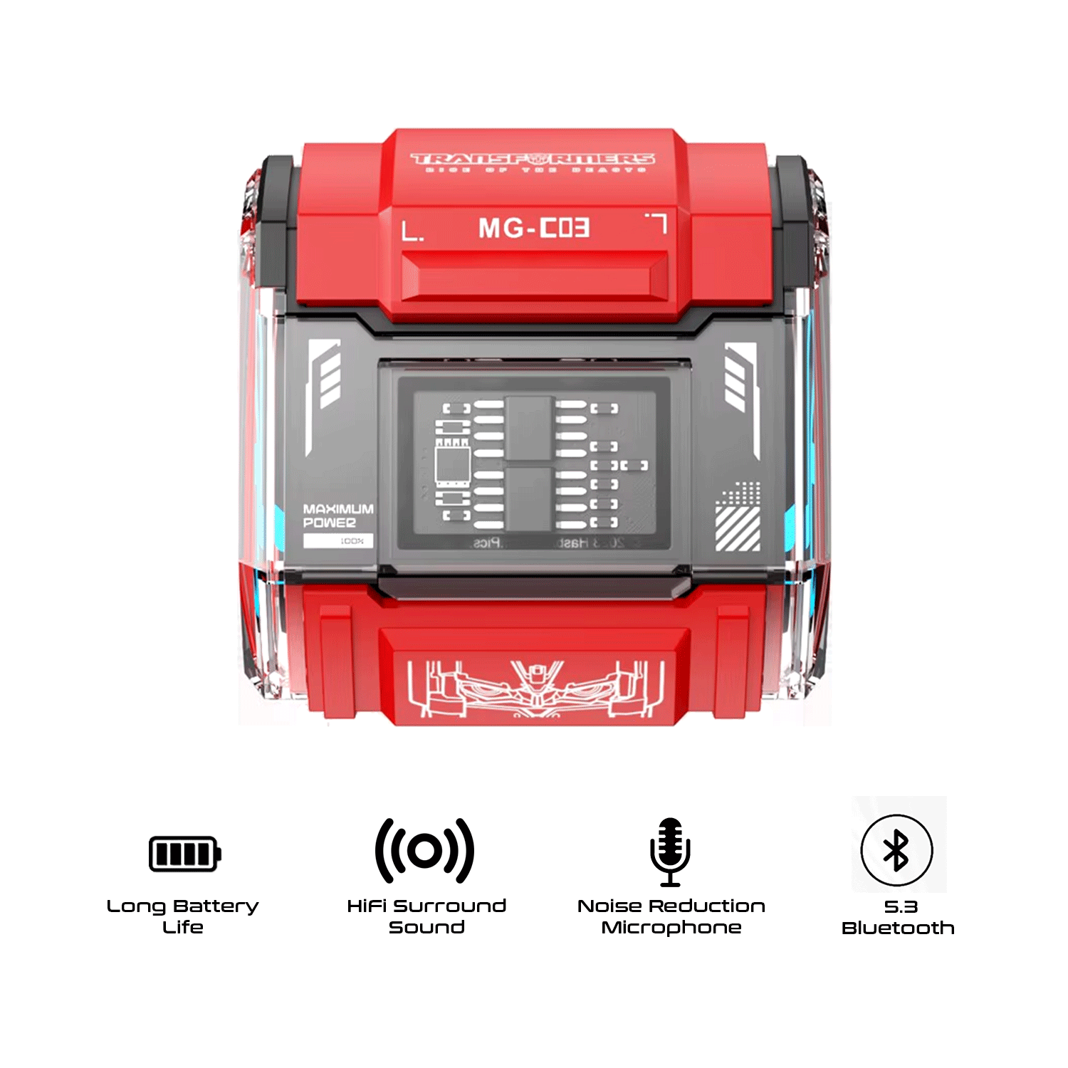 Transformers MG-C03 Wireless Earphone - Noise Reduction HiFi