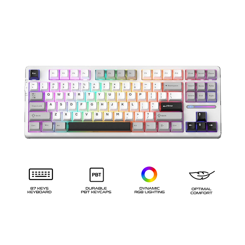 Magegee Light87 87-key Tri-mode 80% layout Mechanical Keyboard