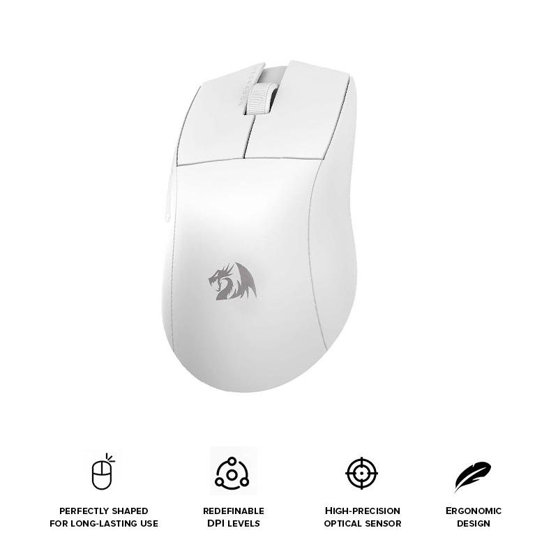 Redragon King Lite 3-Tri Mode Wireless Mouse (M916-LIT-1K)