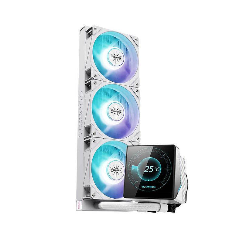 TCOMAS WG600 ARGB 360mm AIO Liquid CPU Cooler with LCD Screen