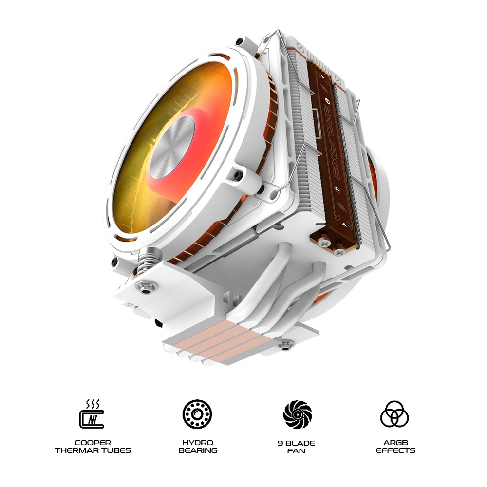 DarkFlash E400 PLUS CPU Cooler w/ LED Matrix Display