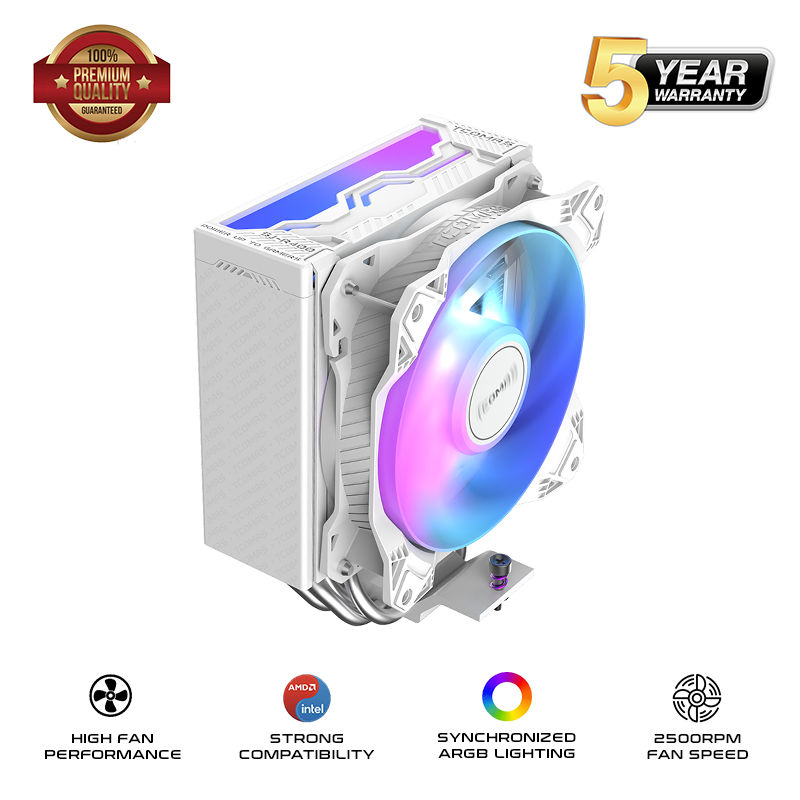 TCOMAS SJR400 4 Heatpipe Single Tower CPU Air Cooler