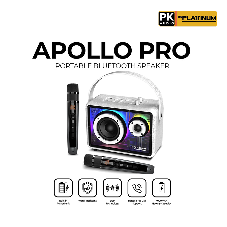 Platinum Karaoke APOLLO PRO Portable Bluetooth Speaker