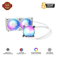 TCOMAS LE100 ARGB 240mm AIO Liquid CPU Cooler