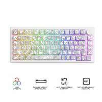 MonsGeek M1 V5 Contour Lines Aluminum Case Multi-Mode Hot-Swappable Mechanical Keyboard (Akko V3 Piano Pro Switch)
