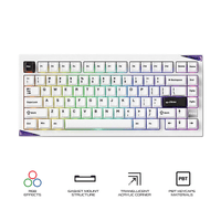 Akko Mineral 01 VIA DIY Kit Aluminum Curved Design Case