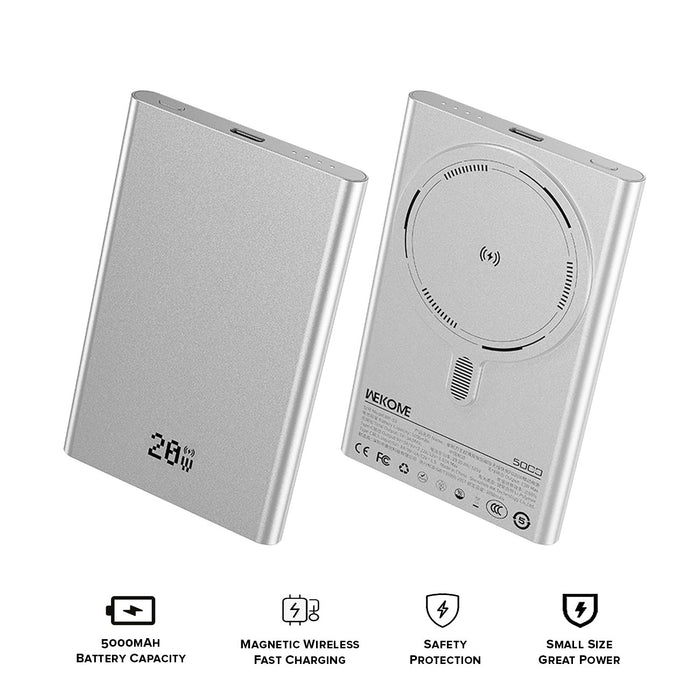 WEKOME UltraThin Magsafe Powerbank with Dual Popups PD20W (5000mAh) WP-58