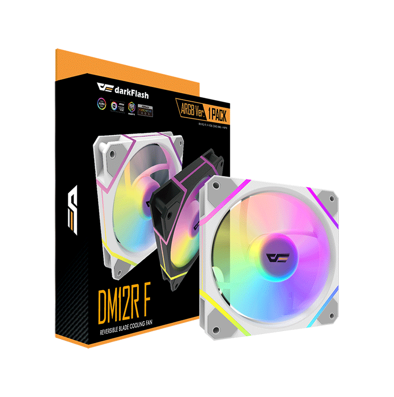DarkFlash DM12R F ARGB Reverse Blade Cooling Fan