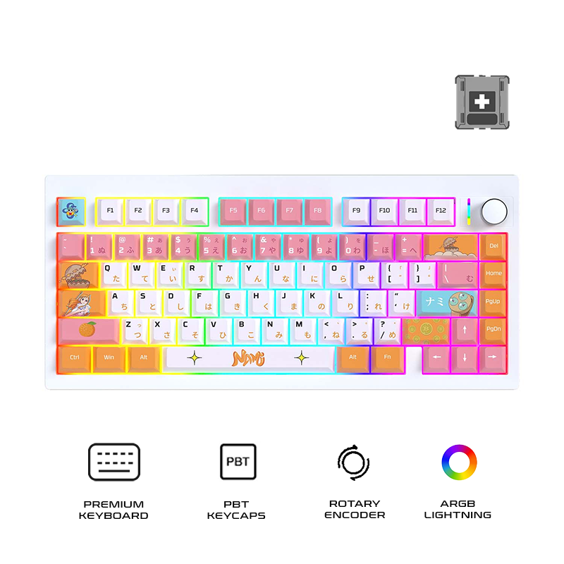 Fantech MK921 MAXFIT8 Tri-Mode Gaming Keyboard One Piece Edition Nami