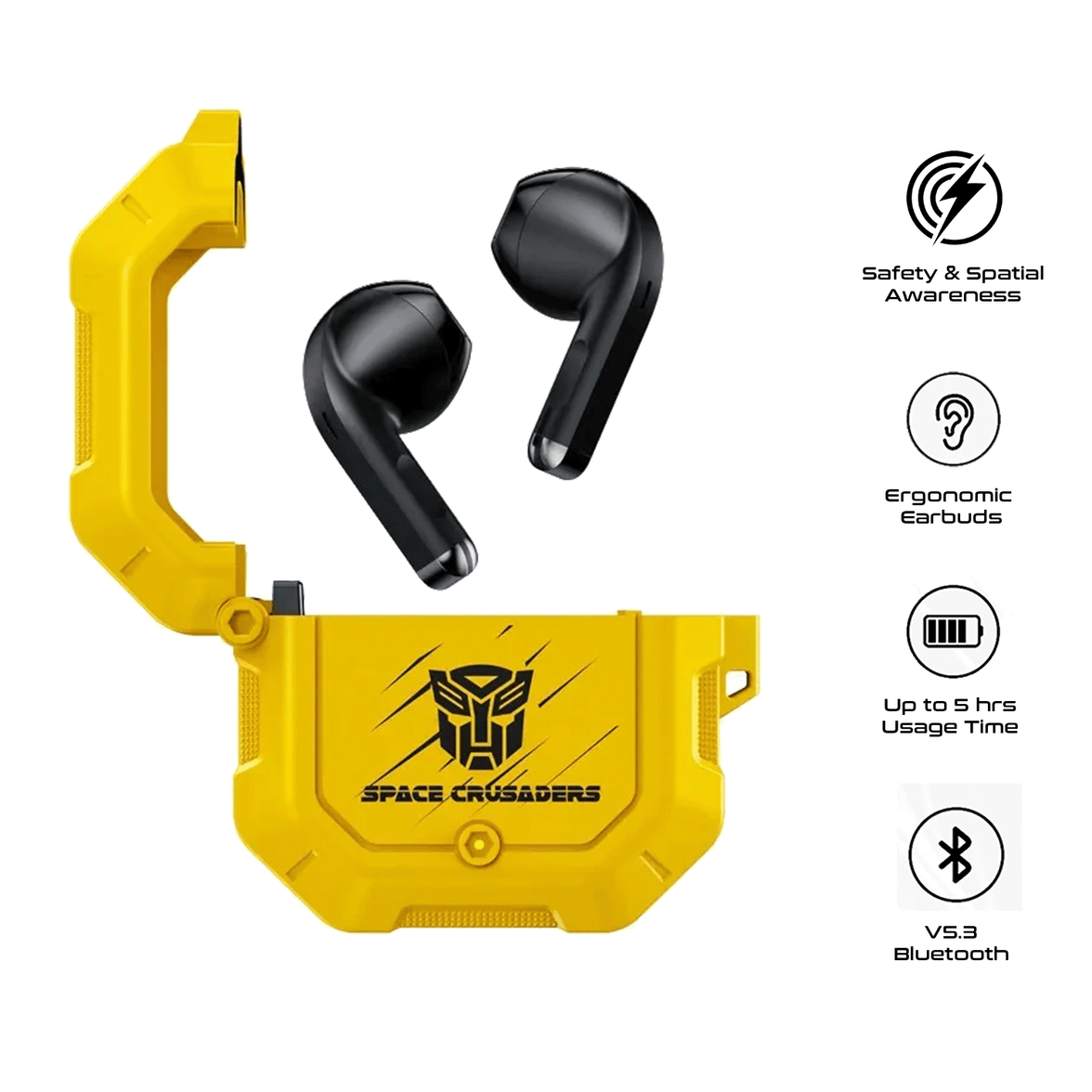 Transformers TF-T12 Bluetooth Earphone Smart Touch Waterproof