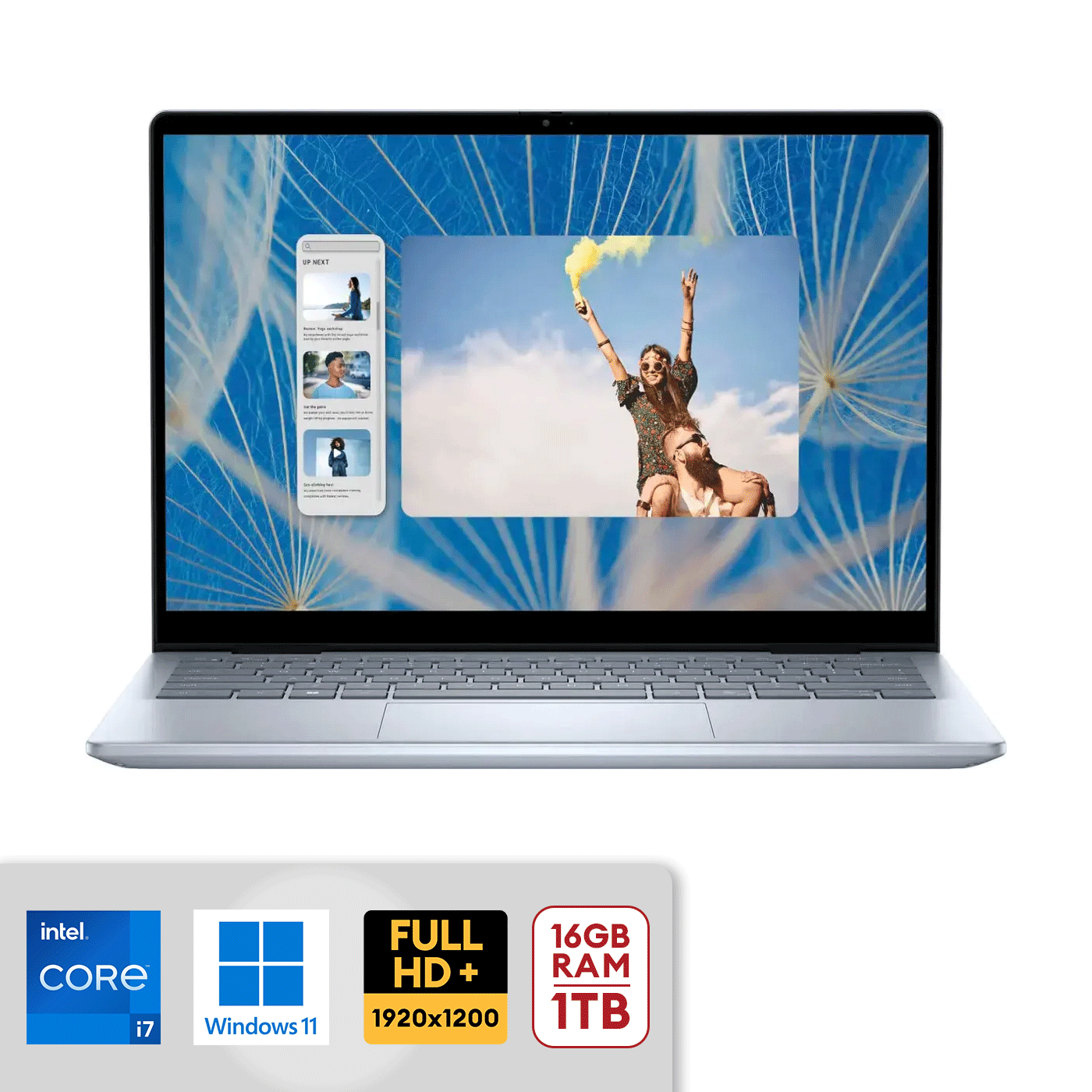 Dell Inspiron 14" FHD+ 2-in-1 Intel Core 7 150U 16GB DDR5 RAM 1TB SSD Intel Graphics Win 11 Ice Blue