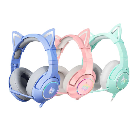 ONIKUMA K9 Elite Stereo Gaming Headset with Cat Ears for PS4, Xbox, PC and Switch