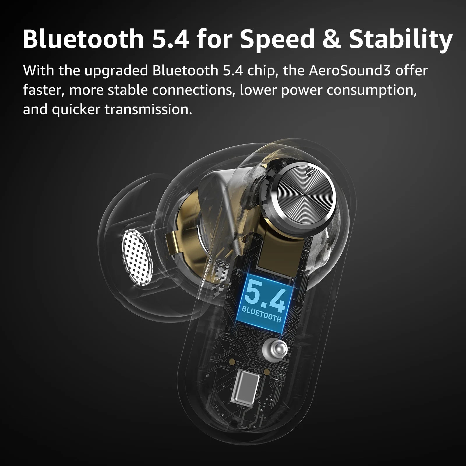 TOZO Aerosound3 Earbuds Black