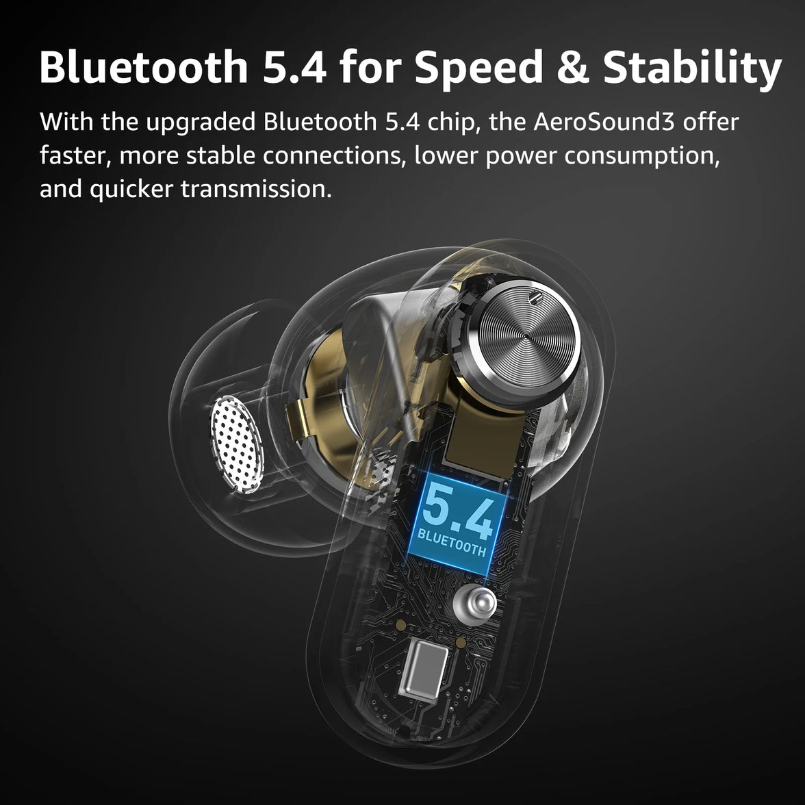 TOZO Aerosound3 Earbuds Black