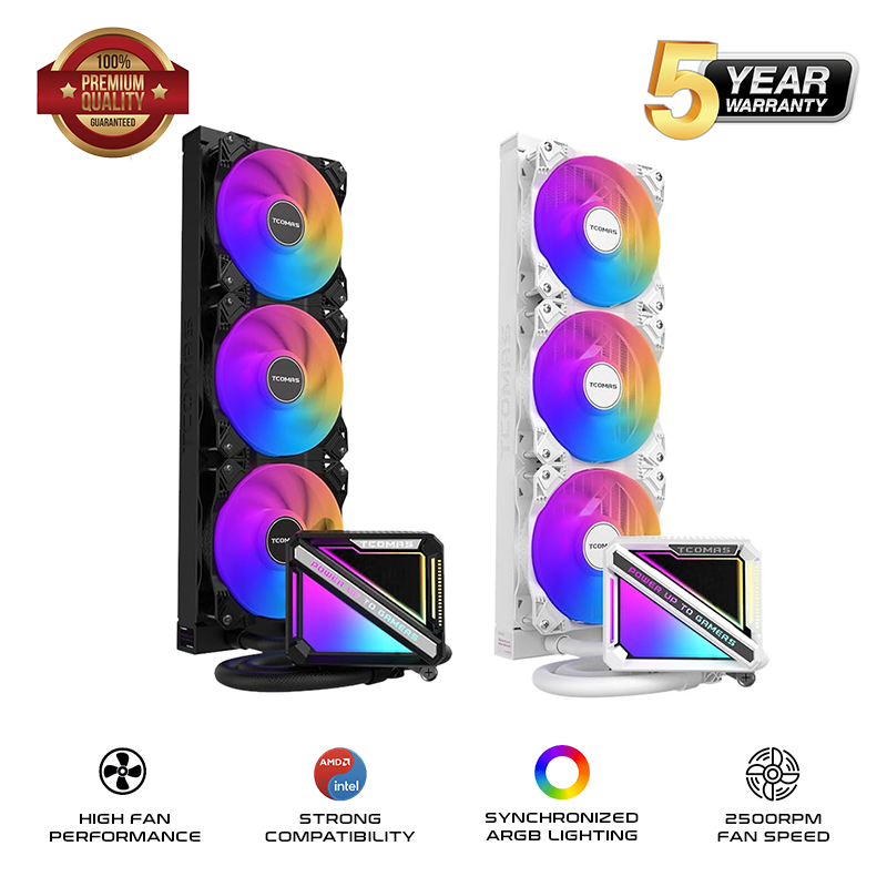 TCOMAS LE200 ARGB 360mm AIO Liquid CPU Cooler