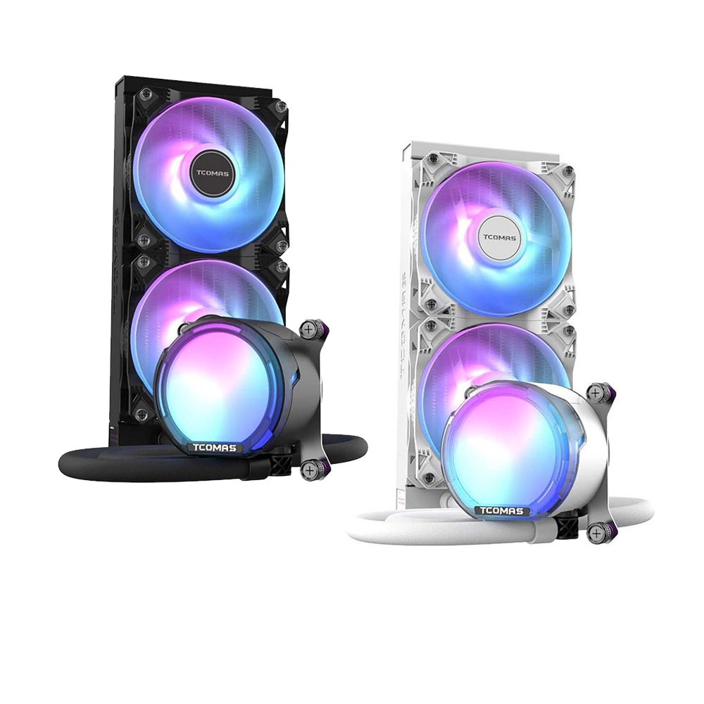 TCOMAS LE100 ARGB 240mm AIO Liquid CPU Cooler