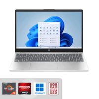 HP 15.6" FHD Touchscreen AMD Ryzen 5 7520U 8GB LPDDR5 RAM / 512GB SSD AMD Radeon Graphics Windows 11 Natural Silver